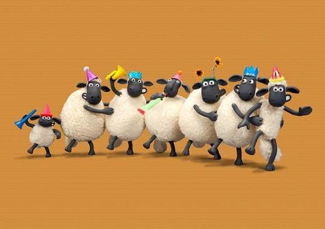 Shawn The Sheep, Sheep Party, Happy Birthday Art, Happy Birthday Greetings Friends, Birthday Wishes For Friend, Birthday Wishes Messages, Shaun The Sheep, Happy Birthday Funny, Happy Birthday Pictures