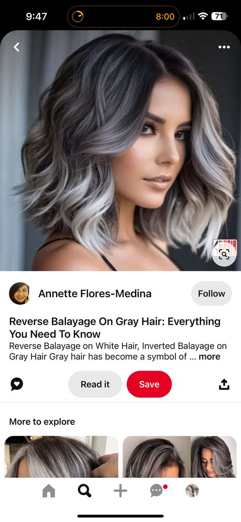 Grey Money Piece, Grey Money Piece Hair, Silver Gray Hair, Money Piece Hair, Grey Blending, Fantasy Hair Color, Gray Balayage, Money Piece, Shadow Root