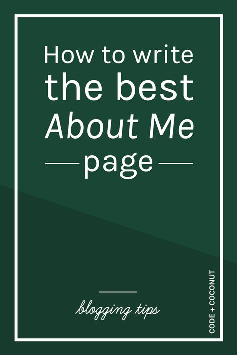 Writing your About Me page is usually the hardest part of your website! It’s the one section that you usually want to get done as soon as you can and never look at it again. You spend so much time making sure that your website is updated and perfect, so why not do that with your About Me section? It is your first contact with readers.  #blogging #blog #about #aboutme #copywriting via @codeandcoconut Freelance Writer Website, Blog Checklist, Seo Writing, Freelance Writing Jobs, About Me Page, The Hardest Part, About Page, Writing Blog Posts, Blog Content