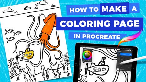 Color On Procreate, Make A Coloring Book, Mushroom Coloring, Fall Coloring Sheets, Drawings To Color, Anatomy Coloring Book, Procreate Ipad Tutorials, Make Clean, Ipad Tutorials