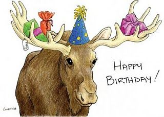 Happy Birthday Moose Moose Birthday, Happy Birthday Quotes For Him, Happy Birthday Animals, Funny Happy Birthday Meme, Funny Happy Birthday Pictures, Happy Birthday For Him, Birthday Wishes For Him, Happy Birthday Dog, Happy Birthday Quotes Funny