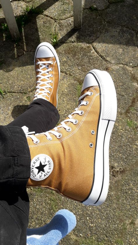 Burnt Honey, Orange Converse, High Converse, Knee High Converse, Converse Classic, Classic Corvette, Converse All Star, Chuck Taylor Sneakers, Converse Chuck