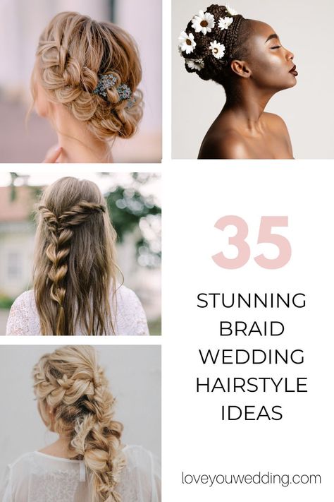 Braided Hair For Wedding Bridesmaid, Bridesmaid Braid Hair, Wedding Hairstyles For Long Hair Braid, Bridesmaid Hairstyles With Braids, Braids For Wedding Hair, Braided Bridesmaid Hair, Braid Bridal Hairstyles, Wedding Hair With Braids, Bride Braided Hairstyles