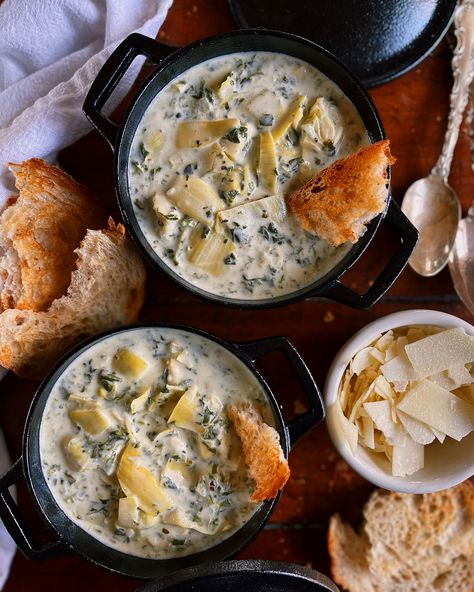 Spinach Artichoke Soup, Creamy Wild Rice, Welcome March, Creamy Wild Rice Soup, Artichoke Soup, Soup Creamy, Happy March, Wild Rice Soup, Comfort Soup