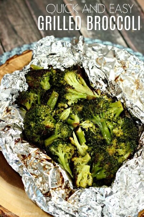 Easy Keto Side Dishes, Vegan Grill, Grill Garden, Broccoli Recipes Side Dish, Broccoli Side Dish, Grilled Broccoli, Grilling Recipes Sides, Keto Sides, Keto Side