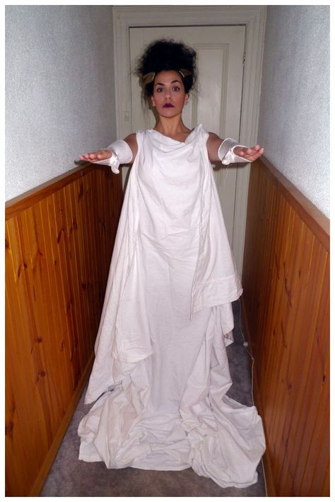 Bride of Frankenstein Costume – Theme Me: Costume, Fancy Dress & Theme Inspiration Bride Of Frankenstein Halloween Costume, Bride Of Frankenstein Hair, Fancy Dress Theme, Frankenstein Cosplay, Bride Of Frankenstein Makeup, Bride Of Frankenstein Halloween, Bride Of Frankenstein Costume, Halloween Bride Costumes, Frankenstein Costume