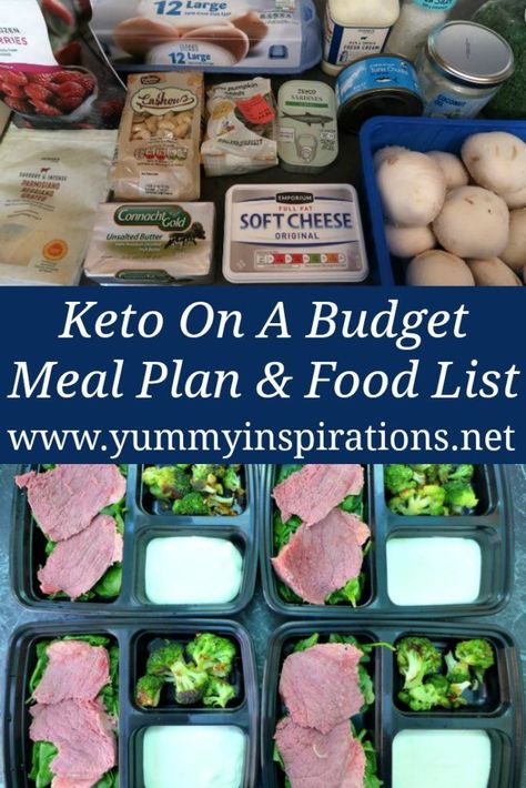 Keto Budget Meal Plan – How To Follow A Low Carb Diet On A Cheap Budget For Beginners – Meal Ideas, Recipes and a Grocery List. #ketoonabudget #ketomealplan #lowcarbmealplan #ketogenicmealplan Keto Budget, Keto Breakfast Smoothie, Keto On A Budget, Budget Freezer Meals, Keto Grocery List, Ketogenic Meal Plan, Budget Meal Planning, Beginner Meal Planning, Low Carb Meal Plan