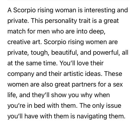 Libra Sun Sagittarius Rising, Rising In Scorpio, Scorpio Rising Woman, Scorpio Rising Quotes, Aries Sun Scorpio Rising, Scorpio Ascendant, Ascendant Sign, Leo And Scorpio, Virgo And Scorpio