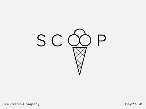 Ice Cream Company - Day 27 - Daily Logo Challenge flat vector minimal mark monogram design brandmark logotype typography logos logomark logodesign logo identity icon illustration graphicdesign brandlogo branding brandidentity Ice Cream Company Logo, Ice Cream Logo Design Creative, Ice Cream Shop Logo, Gelato Branding, Typography Logos, Organic Ice Cream, Logo Challenge, Ice Cream Logo, Ice Cream Companies