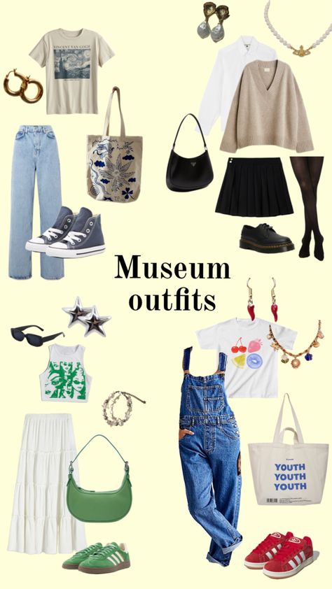 #artgallery #art #museum #aesthetic #outfit #aestheticgirl #oldmoney #artsy #y2k #skatergirl Artsy Outfit Aesthetic, Artsy Aesthetic Outfits, Art Museum Aesthetic Outfit, Museum Aesthetic Outfit, Art Museum Aesthetic, Museum Outfit, Museum Aesthetic, Artsy Aesthetic, Artsy Outfit