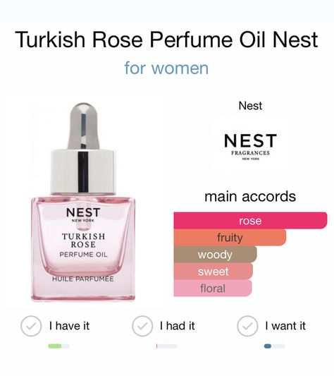 Nest Perfume Oil, Nest Perfume, Perfume Suggestions, I Love My Mother, Sweet Perfume, Perfume Collection Fragrance, Makeup Tut, Beauty Finds, Rose Perfume