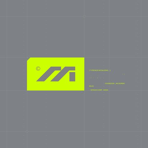 MITASHI © [ Initializing ] . 0005/0024 . . . #typeface #typography #typo #lettering #logo #logotype #cyberpunk #futuristic #darkwear #streetwear #typedesign #fontdesign #digitalarchive #dystopian Nft Logo, Brand Typography, Software Logo, Tech Logo Design, Cyberpunk Logo, A Letter Logo, Futuristic Branding, Cyberpunk Branding, Futuristic Logo