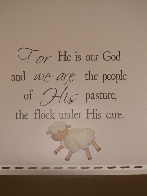 Lamb Nursery Theme, Sheep Nursery, Lamb Nursery, Baby Lamb Baby Shower, Psalm 95, Girl Nursery Themes, Church Nursery, Baby Blessing