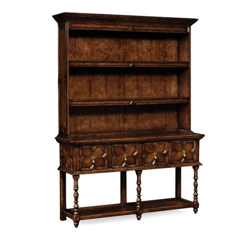 Jonathan Charles Fine Furniture Welsh Dresser China Cabinet | Wayfair Oak Buffet, Dining Hutch, Style Dresser, Empire Furniture, Buffet Hutch, Welsh Dresser, Oak Dresser, Dresser Furniture, Tudor Style Homes