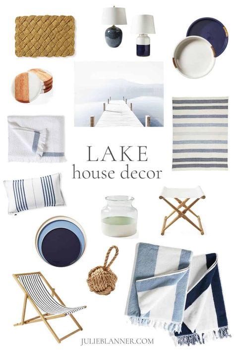 Boho Lake House Bedroom, River House Decorating Ideas, Lake House Kitchen Decor, Modern Lake House Living Room, Lake House Decor Living Room, Lake House Interior Design, Modern Lake House Decor, Lake Cottage Decor, Small Lake Houses