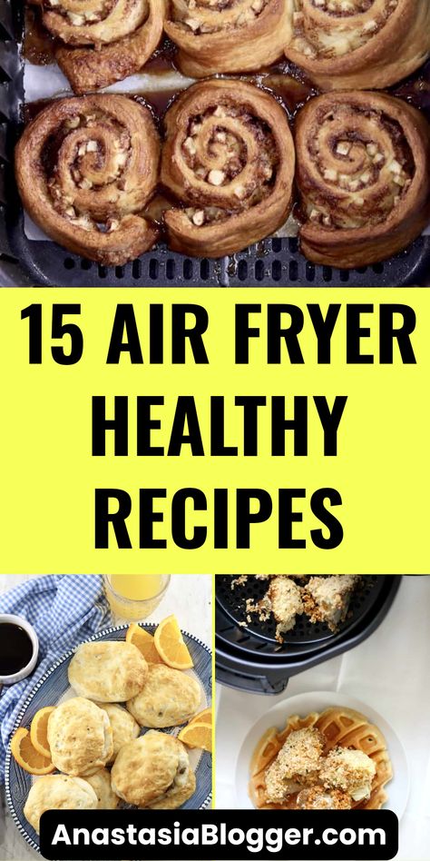 Explore these 3 mouthwatering images showcasing 15 air fryer breakfast ideas, perfect for quick and healthy mornings. Discover how these meals incorporate nutritious ingredients while being easy to prepare. Air Fryer Recipes Healthy Low Carb Breakfast, Airfryer Breakfast Recipes Healthy, Clean Eating Air Fryer Recipes, Breakfast Air Fryer Recipes, Air Fryer Breakfast Sandwich, Air Fryer Baked Oats, Breakfast Air Fryer, Air Fryer Breakfast Recipes, Air Fryer Recipes Healthy Low Carb