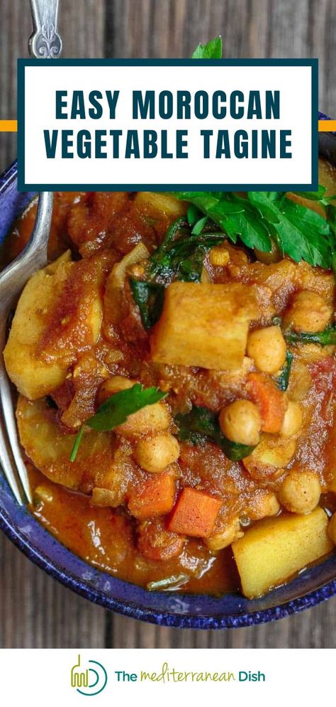 Multicooker Recipes, Moroccan Tagine Recipes, Vegetable Tagine, Moroccan Vegetables, Gluten Free Comfort Food, Meals Vegan, Mediterranean Meals, Tagine Recipes, Vegan Party