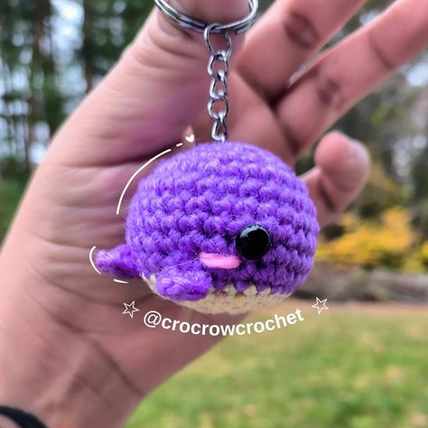 (BTS) Purple Whale Amigurumi Keychain 🐳✨️ ✨️ DM to order ✨️ #crochet #crochetlove #keychain #amigurumi #crochetkeychain #handmade #knitting #knitlove #handmadecrochet #bts #Tinytan #whalien #purplewhale #ipurpleyou #ipurpleyou💜 #bangtan #armybts #army Purple Whale, Whale Amigurumi, Keychain Amigurumi, Amigurumi Keychain, Bts Purple, Crochet Keychain, Handmade Knitting, Handmade Crochet, Amigurumi