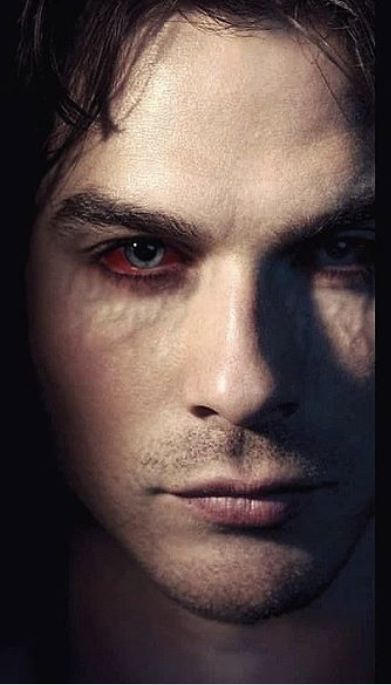 Damon Salvatore Vampire Face, Vampire Damon, Damon Salvatore Vampire, Vampire Diaries Makeup, Vampire Makeup Looks, Vampire Face, Vampire Makeup Halloween, Vampire Eyes, Skyrim Art