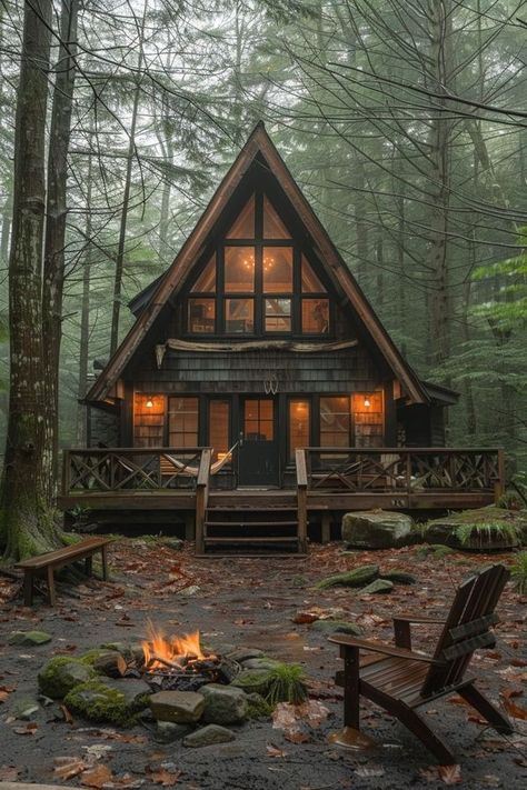 My Log Cabin | That's gorgeous🤩 | Facebook Log Houses Exterior, Cabin House Aesthetic, Victorian Cabin, Log Cabin Aesthetic, Cabin Castle, Cabin In The Woods Aesthetic, Oregon Cabin, Rustic Small Cabin, Log Cabin Homes Interior