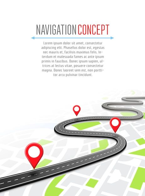 Navigation with pin pointer | Premium Vector #Freepik #vector #route-map #navigation-map #navigation #gps-navigation Illustration Map, City Maps Design, Map Marker, Illustration Story, Earth Map, Gps Navigation System, Map Background, Town Map, Route Map