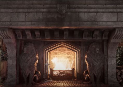 Hogwarts Legacy Gryffindor Fireplace – Biznooz Hogwarts Legacy Gryffindor, Gryffindor Dorm Room, Hogwarts Legacy Game, Gryffindor Dorm, Gryffindor Common Room, Different Reality, Hp Universe, Mind Palace, School Of Witchcraft