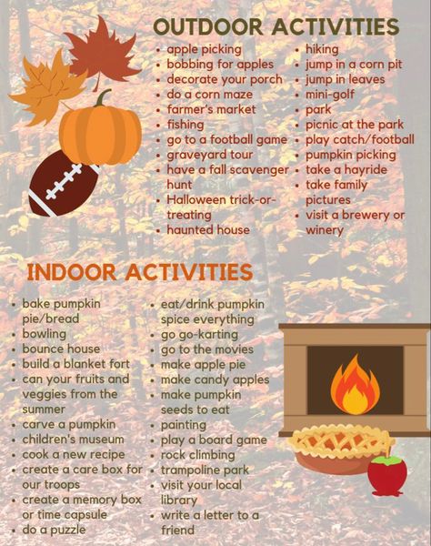 September Fall Activities, Fall Things For Couples, Date Ideas For Halloween, Cozy Autumn Activities, Fall First Date Ideas, Fall Bucket List 2024 Couples, Spooky Season Date Ideas, Halloween Couples Activities, Cheap Fall Date Ideas