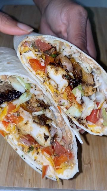 Manda - HOME COOK on Instagram: "Drop a ♥️ if you would try this wrap! ⬇️ Anything you would do differently? Full recipe will be in my upcoming Air Fryer cookbook which I’m planning to drop next month 🙌🏾🤗♥️. . Be sure to check out my Volume 1-3 Cookbooks in the meantime so you’re all caught up 👌🏾. Link in bio ♥️" Jamacian Jerk Chicken, Jerk Chicken Wrap, Jerk Sauce, Shrimp Wraps, Jerk Shrimp, Caribbean Jerk Chicken, Crunch Wrap, Chicken Wrap Recipes, Chicken Breakfast