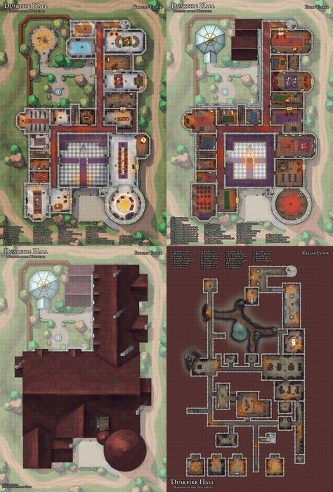 Noble Estate Map Dnd, Dnd University Map, Dnd Mansion Battle Map, Dnd Estate Map, Dnd Palace Map, Dnd Manor Map, Dnd Office Map, Dnd Mansion Map, Mansion Battlemap