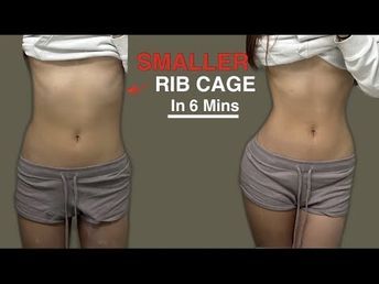 YouTube Close Rib Cage Workout, How To Get A Flatter Chest, How To Make Ribcage Smaller, Smaller Ribcage Exercises, How To Get A Small Rib Cage, Big Rib Cage Body Type, Middle Abs Workout For Women, How To Make Your Ribcage Smaller, How To Shrink Your Waist