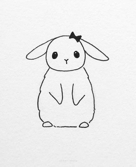 15 Cute Easy Bunny Rabbit Drawing Ideas Standing Bunny Drawing, Cute Bunnies Drawing, Bunny Rabbit Drawing, Rabbit Drawing Easy, Easy Bunny Drawing, Rabbit Things, Drawing Bunny, Plushie Ideas, Rabbit Pose