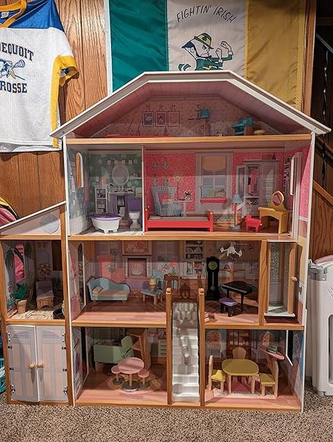 Check out this video Review of the KidKraft Majestic Mansion Wooden Dollhouse from Paige Dollhouse Mansion, Kidkraft Dollhouse, Wooden Dollhouse, Amazon Storefront, Store Fronts, Barbie Doll, Mansion, Barbie Dolls, Doll House