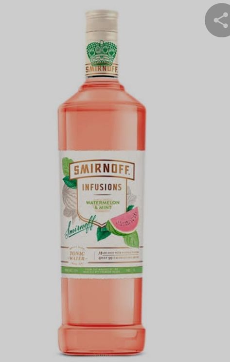 Watermelon Vodka Recipes, Smirnoff Watermelon, Mint Cocktails, Smirnoff Vodka, Watermelon Mint, Vodka Recipes, Mint Recipes, Watermelon Recipes, Tonic Water