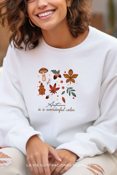 Fall in love with autumn all over again with our Autumn Leaves T-Shirt. Whether you adore the picturesque charm of Autumn leaves or the snug embrace of an Autumn pumpkin sweater, our Autumn Gifts for Her collection has something to delight in. Let the crisp air and vibrant colors of the season inspire your style with our Autumn T-Shirt. It's the perfect way to celebrate this enchanting time of year where leaves and pumpkins create a symphony of nature's beauty 🍁❤️ Etsy Clothing, Pumpkin Sweater, Hoodies Collection, Etsy Clothes, Sweater Autumn, Autumn T Shirts, Crisp Air, Autumn Gifts, Vibe Clothes