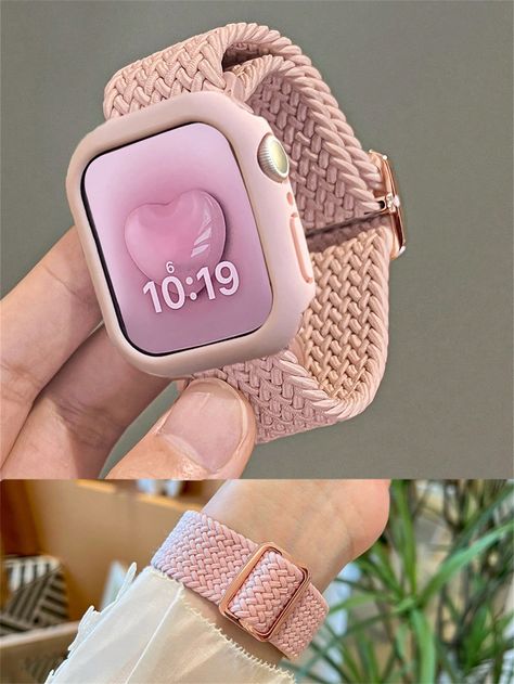 Apple Watch Pink, Cute Apple Watch Bands, Apple Watch Bands Fashion, Pretty Watches, Fancy Watches, Quick Crochet Patterns, Iphone Obsession, Pink Watch, Pink Apple