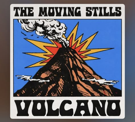 Volcano Graphic Design, Shirt Design Inspiration, Graphic Tshirt Design, Shirt Print Design, Photoshop Design, Logo Sticker, Design Reference, Album Art, Graphic Design Posters