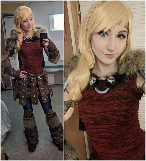 Astrid by Luxlo Cosplay - 9GAG Dragon Inspired Dress, Astrid Costume, Astrid Cosplay, Heels Work Outfit, Dragon Outfit, Toothless Costume, Dragon Cosplay, Cosplay Instagram, Astrid Hiccup