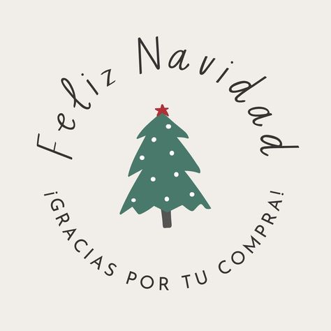 Sticker circular feliz navidad ilustrado y minimalista beige y verde - Templates by Canva Dessert Packaging, Holy Week, Thank You Notes, Retro Chic, Printable Stickers, Christmas Prints, Happy Christmas, Christmas And New Year, Cupcake Toppers