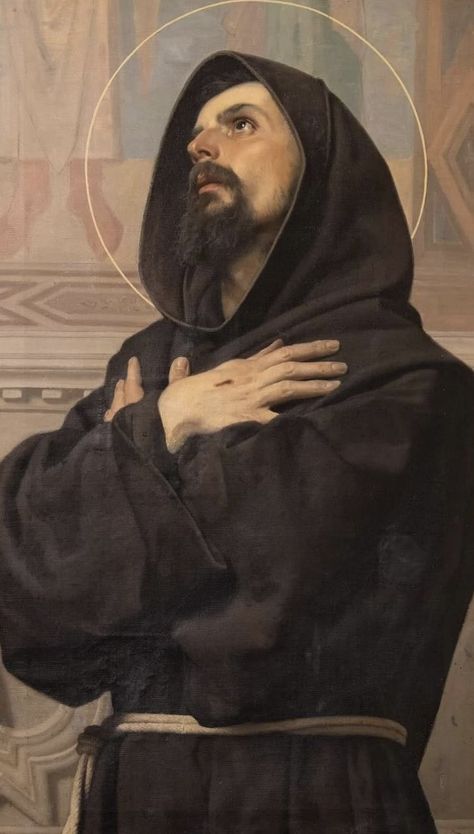 Christian Mythology, St Francis Assisi, Roman Catholic Art, Catholic Artwork, Christ Tattoo, Traditional Catholicism, Lives Of The Saints, Santi Cattolici, Saint Francis