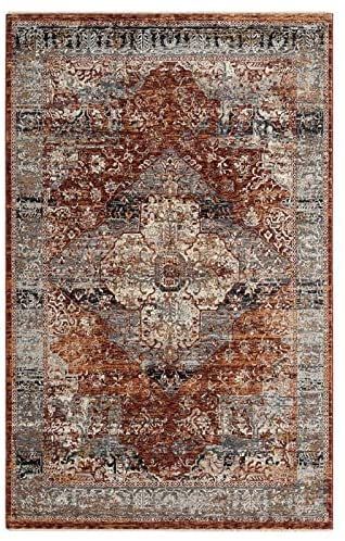 Abusson Design Brown 7x7SAFAVIEH Porcello Collection PRL6939D Modern Abstract Non-Shedding Living Room Dining Bedroom Area Rug 11' x 15' Light Grey/Charcoal Rug Charcoal, Rust Area Rug, Medallion Area Rug, Rugs And Mats, Bedroom Area Rug, Rug Gallery, Persian Area Rugs, Transitional Design, Beige Rug