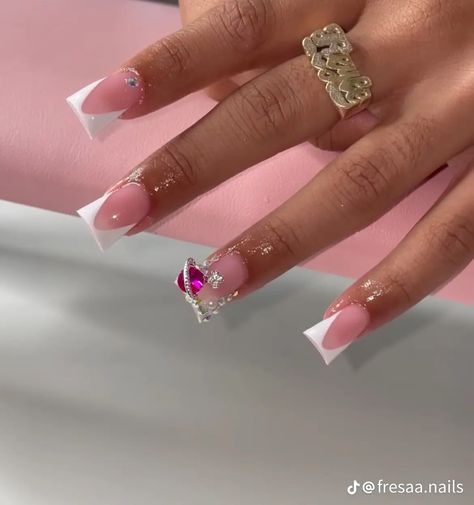 Slay Nails, Hard Nails, Duck Nails, Glamour Nails, Colored Acrylic Nails, Girly Acrylic Nails, Cute Acrylic Nail Designs, Her Nails, Short Square Acrylic Nails