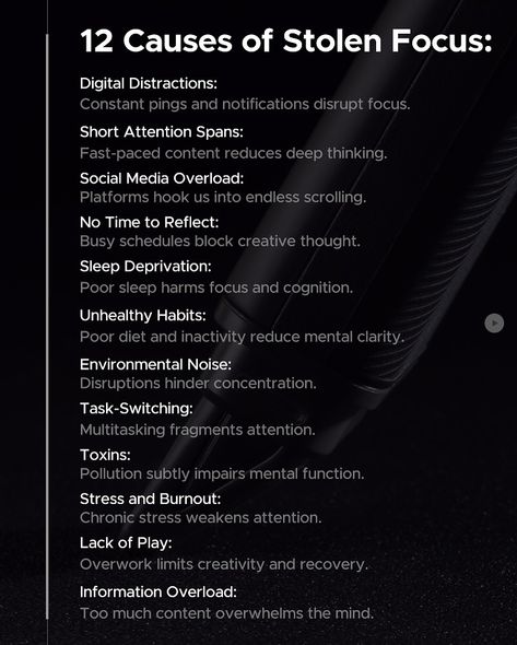 . Feeling like your attention is being stolen? 📖✨ iMark helps you reclaim focus by simplifying note-taking, reducing distractions, and making reading more engaging. Inspired by insights from Stolen Focus, discover how iMark can transform your focus and productivity! 🚀 #stolenfocus #socialmediaoverload #detoxi #productivity Stolen Focus, Short Attention Span, Reading More, Information Overload, Deep Thinking, Busy Schedule, Sleep Deprivation, Mental Clarity, Note Taking