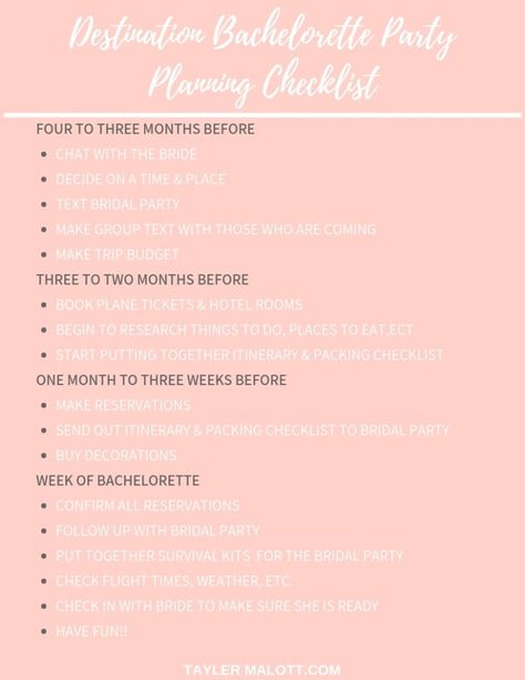 The Ultimate Destination Bachelorette Party Checklist Bachelorette Trip Planning Checklist, Bachelorette Party Checklist Planners, Bachelorette Planning Checklist, Bachelorette Checklist, Bachelorette Party Checklist, Destination Bachelorette Party, Newlywed Game Questions, Trip Planning Checklist, Flamingo Bachelorette Party