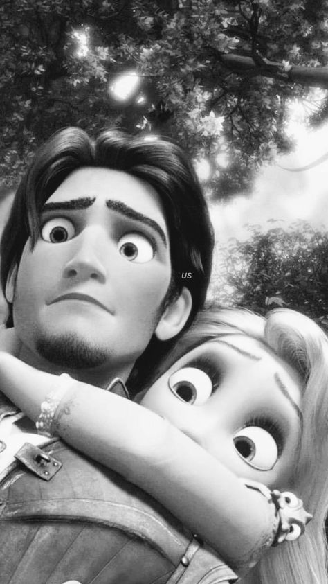 Disney Black And White Aesthetic, Couple Disney, Dibujos Toy Story, Rapunzel Disney, Love And Connection, Black And White Photo Wall, Gift Basket Ideas For Couples, Nostalgia Aesthetic, Images Disney