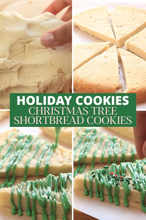 Christmas Tree Shortbread Cookies are delicious and easy-to-make holiday desserts that will get your creativity working! These cookies are flaky, sweet, and colorful that are perfect treats for Christmas day! Shortbread Christmas, Treats For Christmas, Holiday Dessert Recipes Easy, Easy Holiday Dessert, Shortbread Cookies Recipe, Shortbread Cookies Christmas, Best Christmas Desserts, Easy Holiday Desserts, Holiday Cookies Christmas