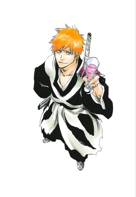 Tite Kubo Art, Kubo Art, Tite Kubo, Bleach Ichigo, Kurosaki Ichigo, Ichigo Kurosaki, Birthday Boy, When He, Anime Character