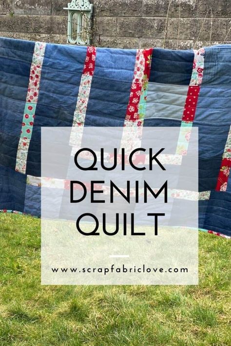 Scraps Quilt, Jean Quilts, Denim Quilt Patterns, Improv Quilt, Blue Jean Quilts, Improv Quilts, Denim Scraps, Jean Quilt, Improv Quilting