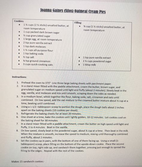 Joanna Gaines Oatmeal Cream Pies Magnolia Table Oatmeal Cream Pie Cookies, Magnolia Table Oatmeal Cream Pies, Joanna Gaines Oatmeal Cookies, Oatmeal Cream Pies Joanna Gaines, Magnolia Oatmeal Cream Pie, Joanna Gaines Hand Pies, Oatmeal Cream Pie Cookies Joanna Gaines, Joanna Gaines Arancini, Joanna Gaines Oatmeal Cream Pies