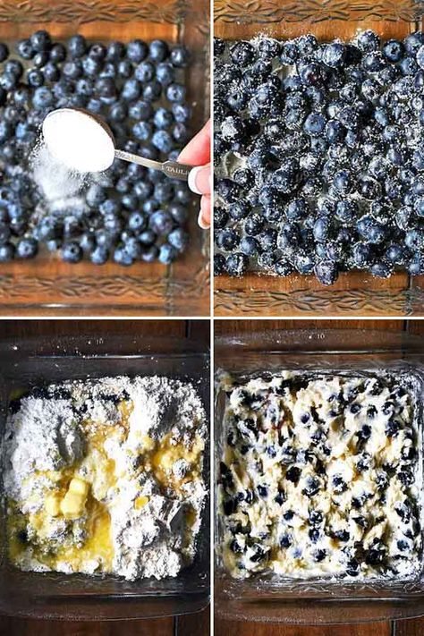 win! Blueberry Baked Goods, Sugary Desserts, Blueberry Recipes Easy, Easy Blueberry Desserts, Blueberry Dump Cake, Cakes From Scratch, Blueberry Dump Cake Recipes, Fresh Blueberry Recipes, Blueberry Cake Mix