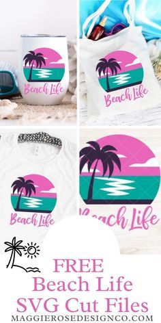 Free Beach Svg Files For Cricut, Cricut Projects Easy, Beachfront Decor, Cricut Svg Files Free, Cricut Supplies, Summer Cut, Coaster Crafts, Beach Svg, Free Svgs